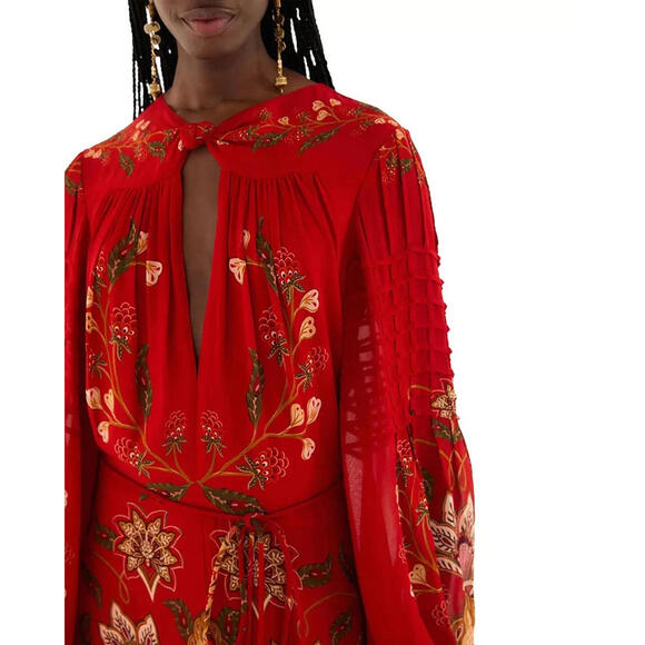 NEW, FARM Rio Long Sleeve Dress in Berry Garden Sz XL #MD1438 - Picture 3 of 12